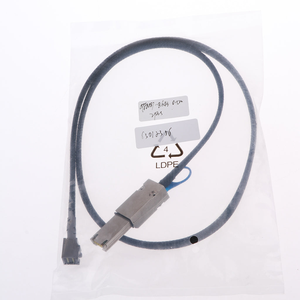 External Mini SAS SFF-8643 to Mini SAS 26 (SFF-8088) Male Cable 0.5meter