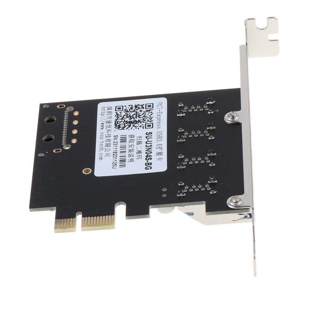 4 Port PCI-E to USB 3.0 HUB PCI Express Expansion Card Adapter