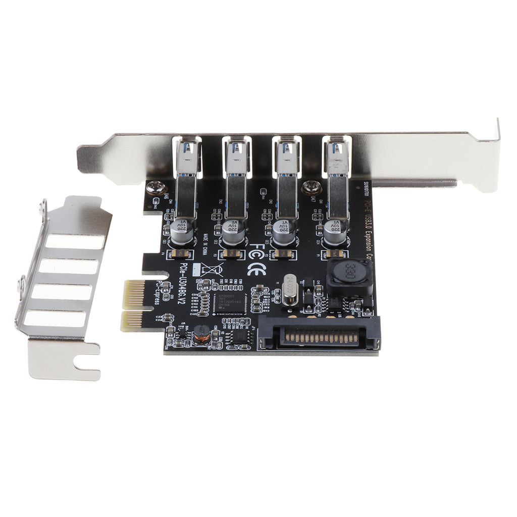 4 Port PCI-E to USB 3.0 HUB PCI Express Expansion Card Adapter