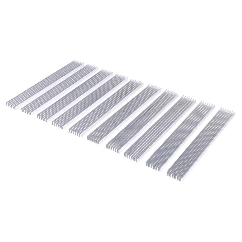 10 Pieces Heatsink Cooling Fin Radiator 20x6x150mm for SMD Led, PC Memory Stick