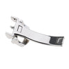 16mm Silver Stainless Steel Deployment Clasp Folding Buckle For Leather Watch Band Strap