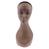 Mannequin Head Coffee Female Professional Cosmetology for Wig Making, Display Wigs, Eyeglasses, Hats