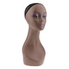 Mannequin Head Coffee Female Professional Cosmetology for Wig Making, Display Wigs, Eyeglasses, Hats