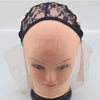 Undetectable Lace Front Wig Cap for Making Wigs with Adjustable Straps Black Color