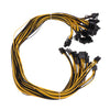 12Pcs PCI-E 6Pin to 6+2Pin Cables 27.5Inch Length(70CM) Male to Male for GPU