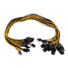 12Pcs PCI-E 6Pin to 6+2Pin Cables 27.5Inch Length(70CM) Male to Male for GPU