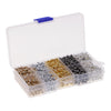 A Box Of 1500 Pcs CCB Spacer Loose Beads Large Hole For DIY Jewelry Making