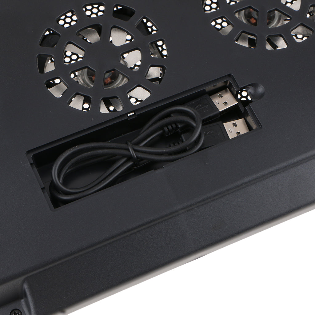 PC USB Cooling Pad Laptops with Six 170mm Fans at 1200 RPM for 12-17Inch