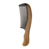 Handheld Sandalwood Hair Head Scalp Massage Comb Wooden Pocket Hairbrush Wide Tooth Brush