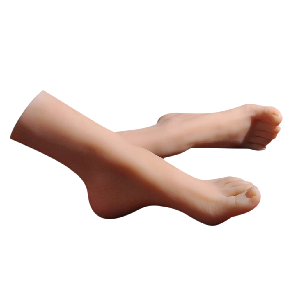 1Pair Mannequins Female Feet Model Display Foot for Jewelry,Rings,Anklets,Socks,Shoes or Practice Toenails Art,Foot Massage,Foot Supplies