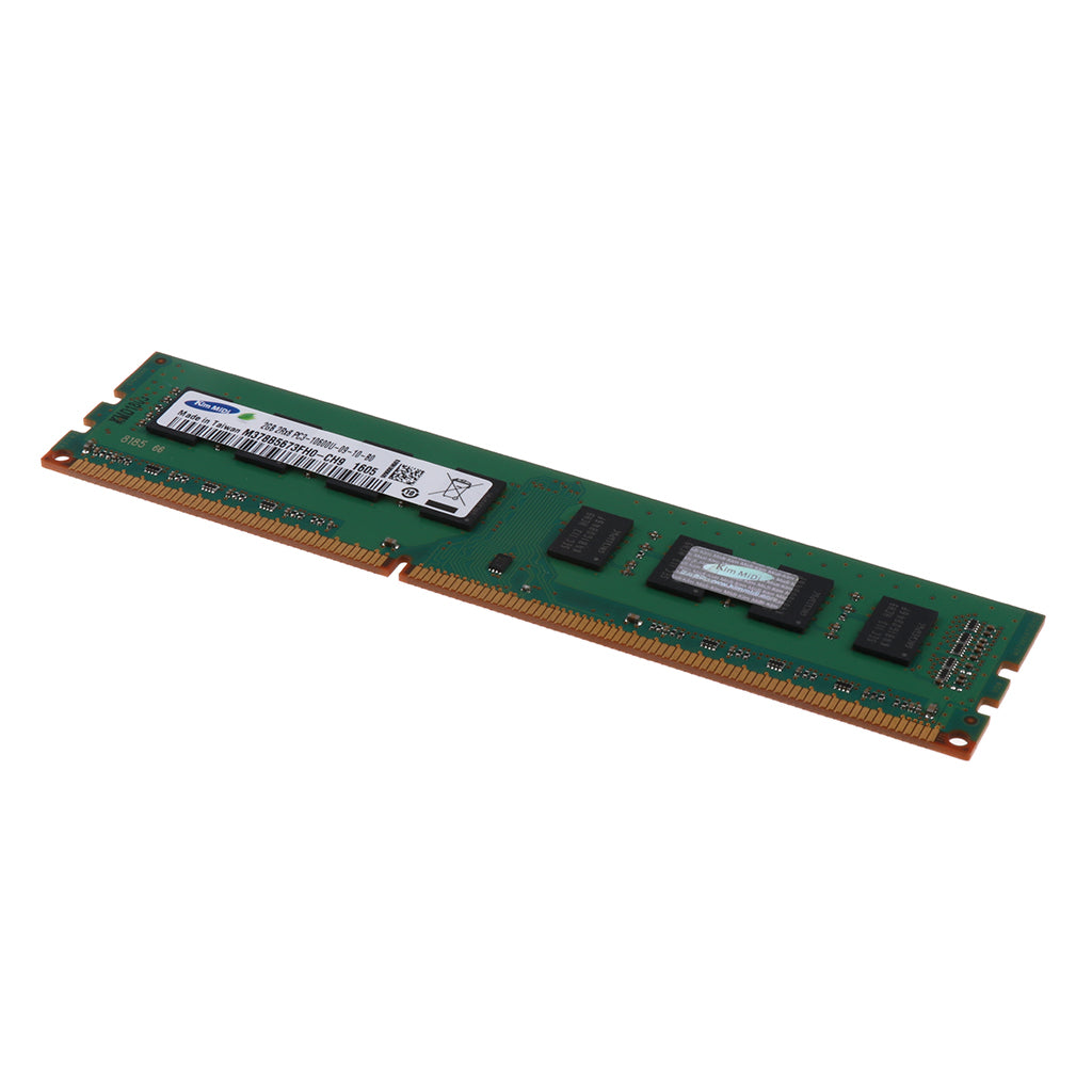 Green 1Piece Memory Ram 2GB DDR3 RAM 1333MHZ Sitck Card for Desktop Computers