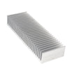 Aluminum Heatsink, Cooling Radiator Fin Pad, 100x300x50mm, Silver Tone (Pack of 1)