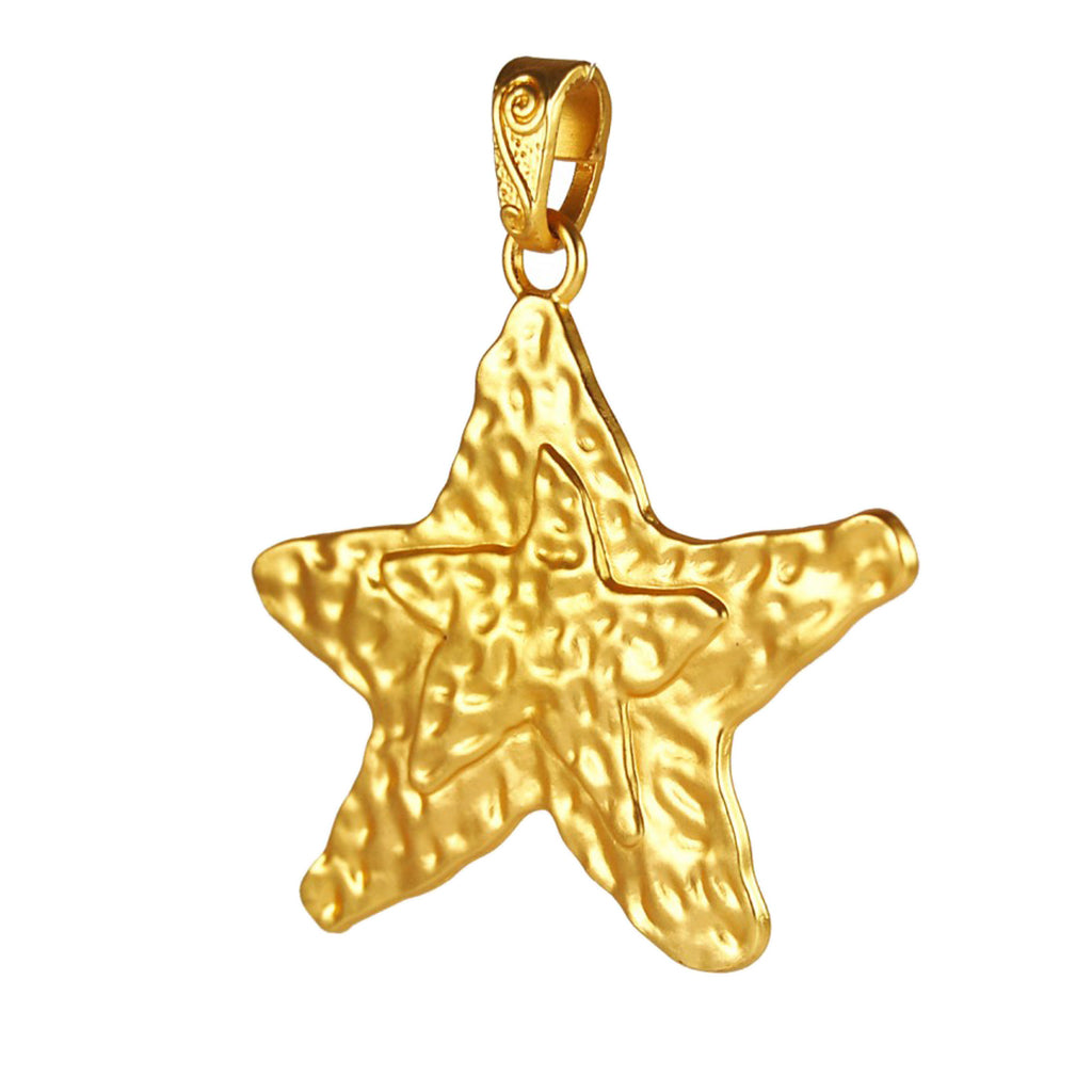 5 Pieces Fashion Gold Star Making pendant Charms Pendants Connector fit DIY Bracelet Necklace Making Craft