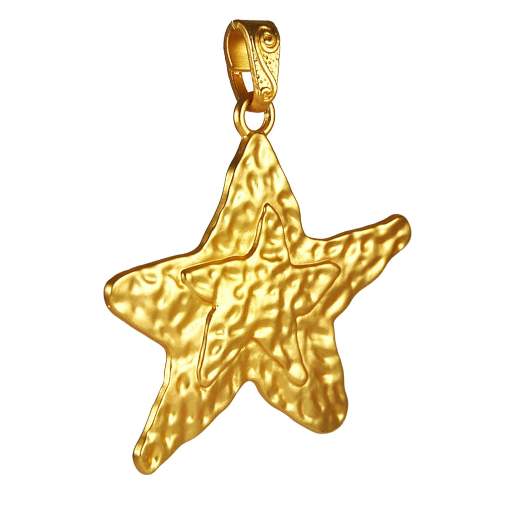 5 Pieces Fashion Gold Star Making pendant Charms Pendants Connector fit DIY Bracelet Necklace Making Craft