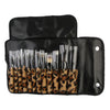 12 PCS Pro Makeup Brush Set Cosmetic Tool with Leopard Bag Beauty Face Eye Lip Brushes Kit