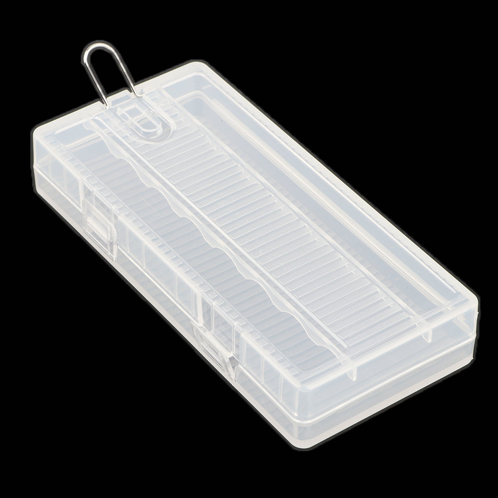 5 Pcs Transparent Storage Case for AAA 7th Multi Size Hard Plastic Battery Case Holder Organizer Box