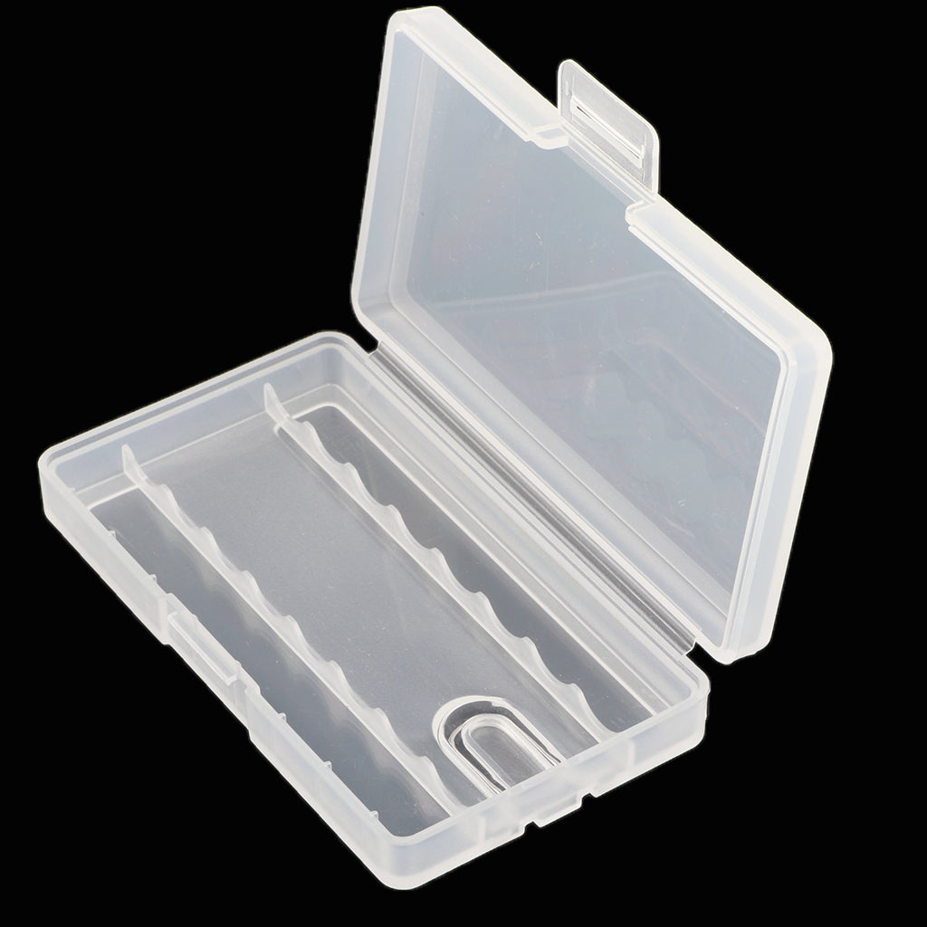 Battery Storage Box Organizer Pack of 5 Cases. Stores AA 5th Batteries. Holds up to 8 Batteries per Pack