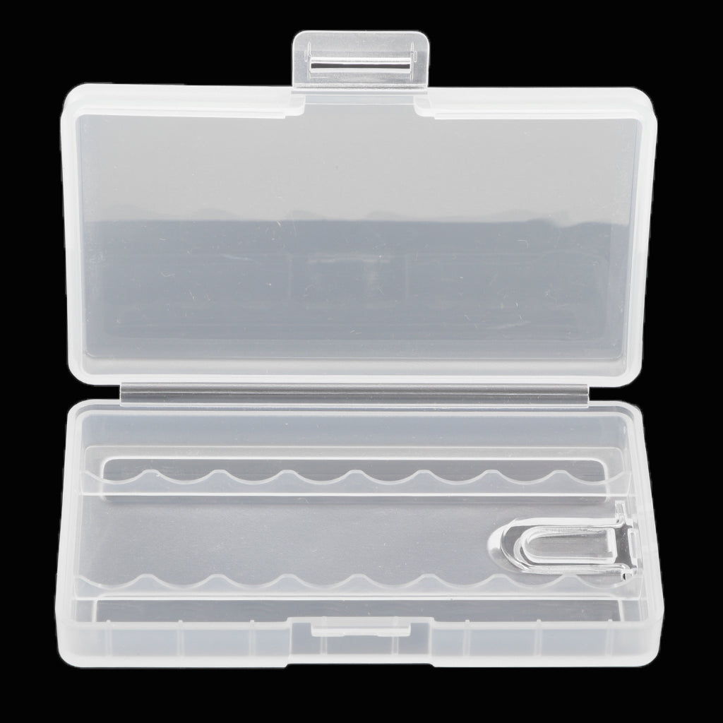 Battery Storage Box Organizer Pack of 5 Cases. Stores AA 5th Batteries. Holds up to 8 Batteries per Pack