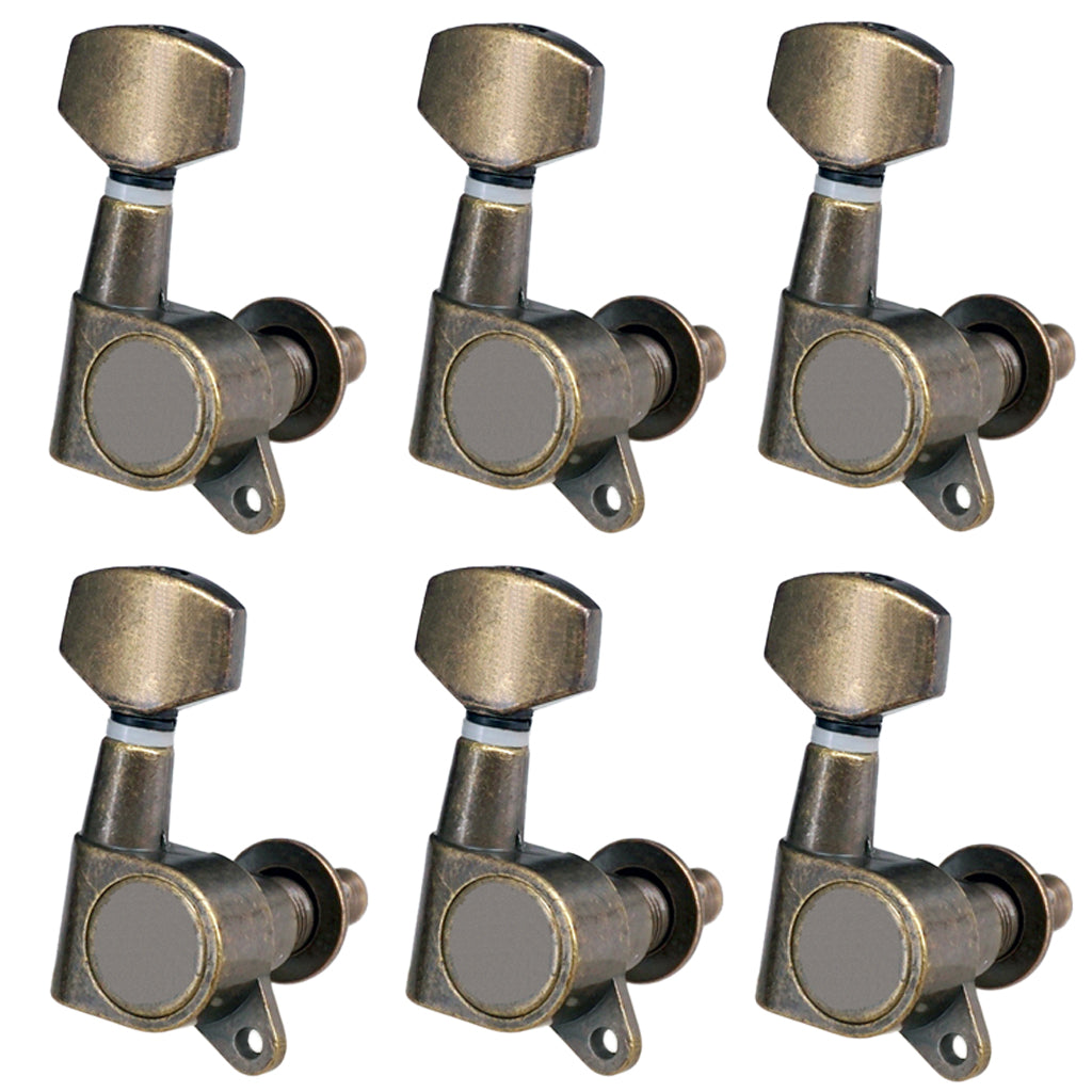 6R Guitar String Tuning Pegs Keys Tuners for Guitar Parts Accessories, 6 Pack