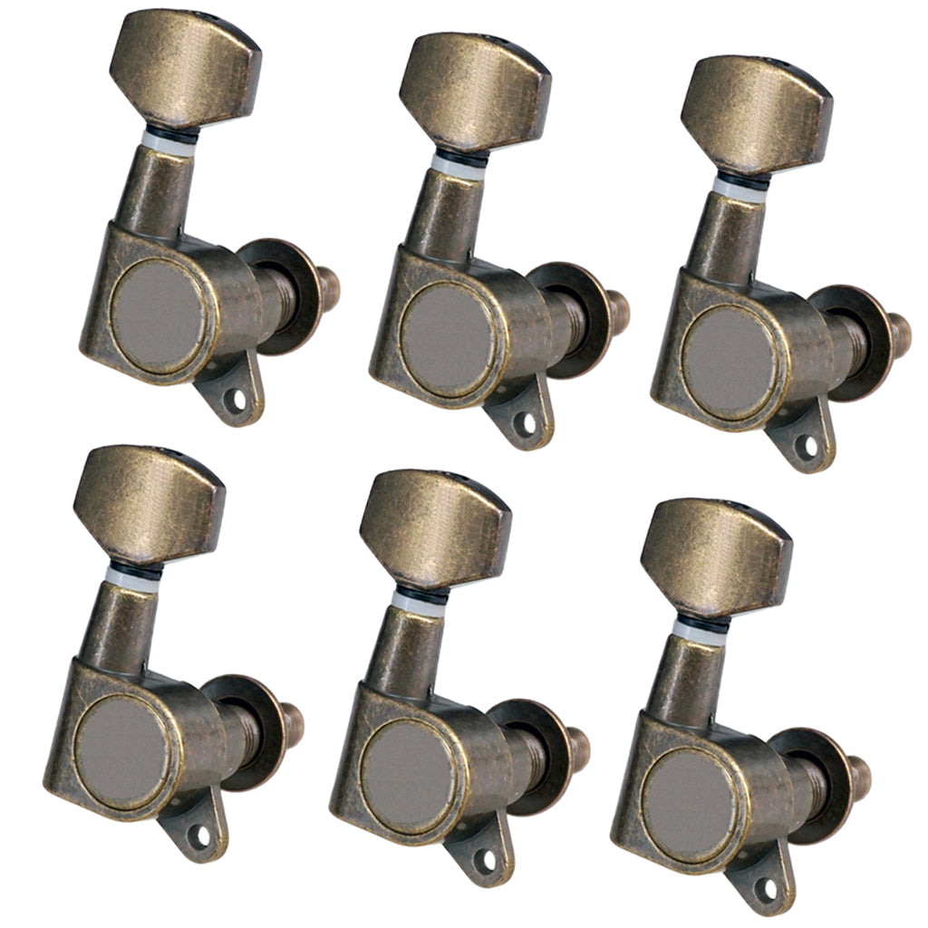 6R Guitar String Tuning Pegs Keys Tuners for Guitar Parts Accessories, 6 Pack