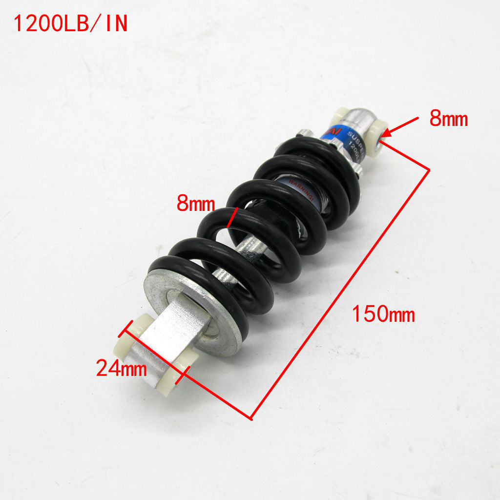 150MM 1200LBs Rear Shock Absorber Shocker Suspension For 2 Stroke ATV Buggy