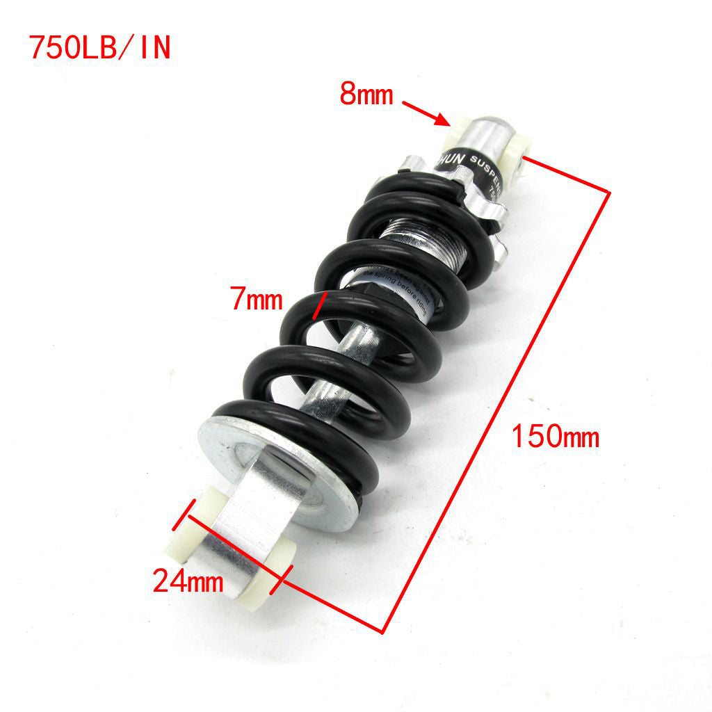 150mm 750lb Rear Shock Absorber Shocker Suspension For ATV Go Kart Buggy