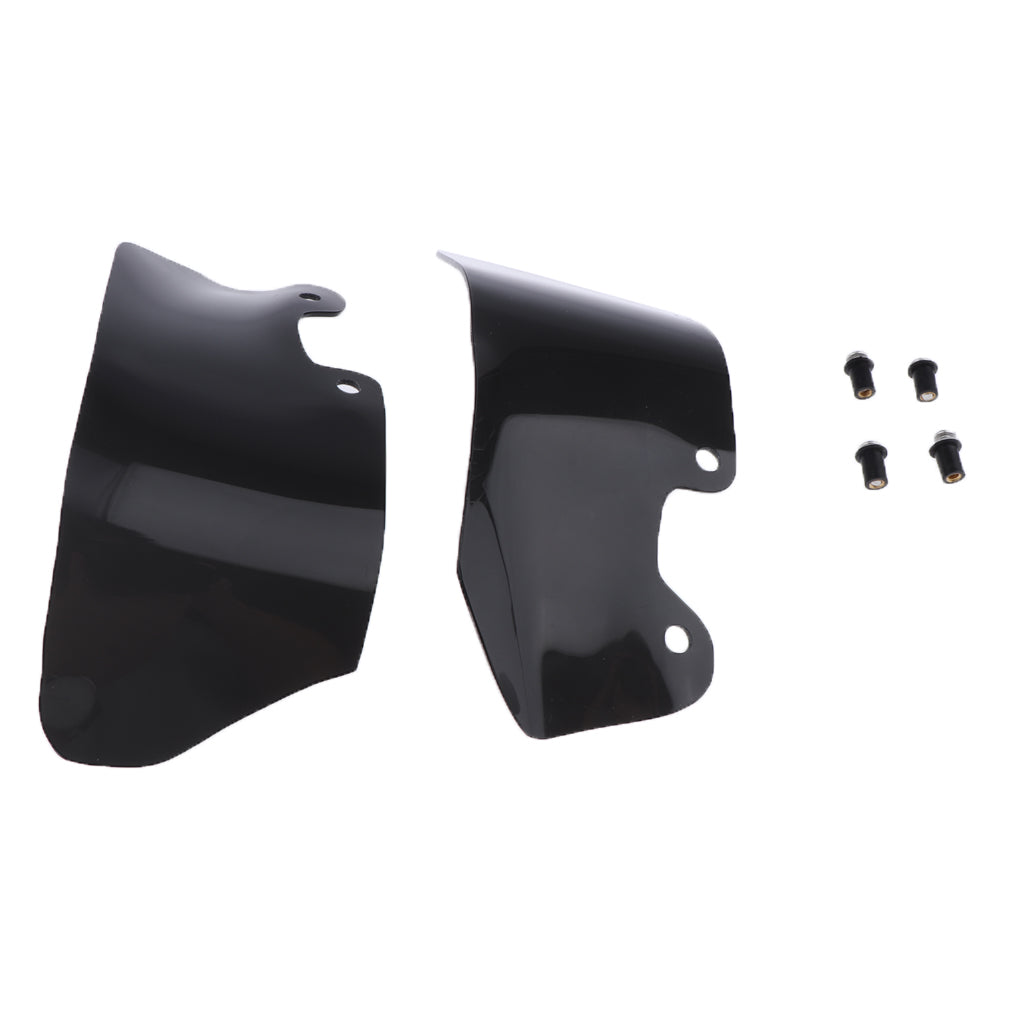 Motorcycle Left Right Wind Deflectors Scratch Resistant Set for BMW R1200GS - Black