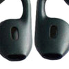 1 Pair Silicone Ear Tips Headphone Cover For Jabra Boost Black