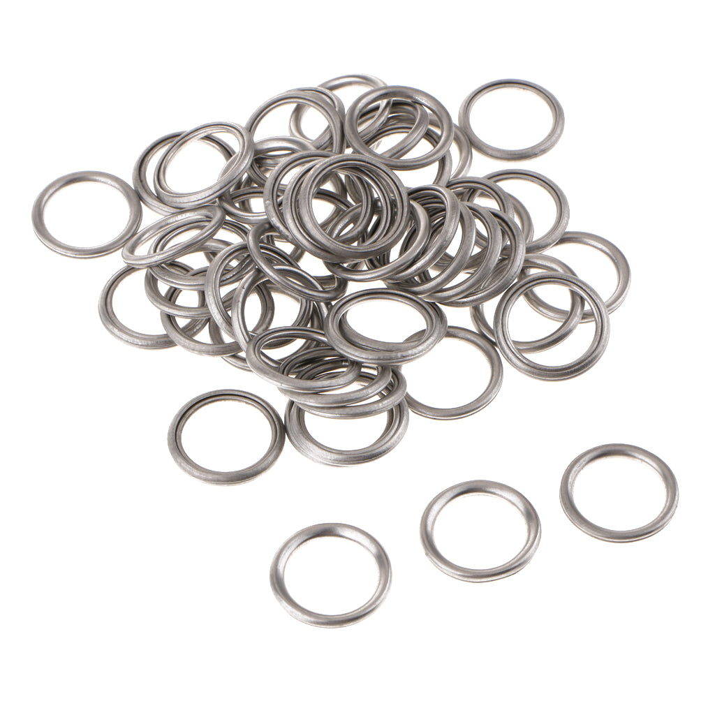 50 Pieces Oil Drain Plug Washer Gaskets MD050317 Fits For Mitsubishi V5 V6