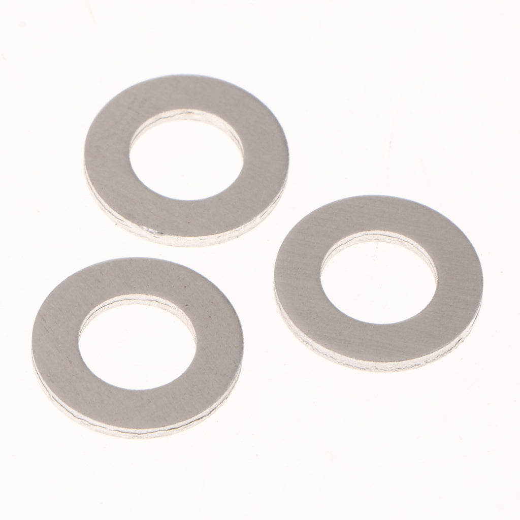 50Pcs M12 Aluminum Alloy Oil Drain Plug Crush Washers Gaskets For Toyota