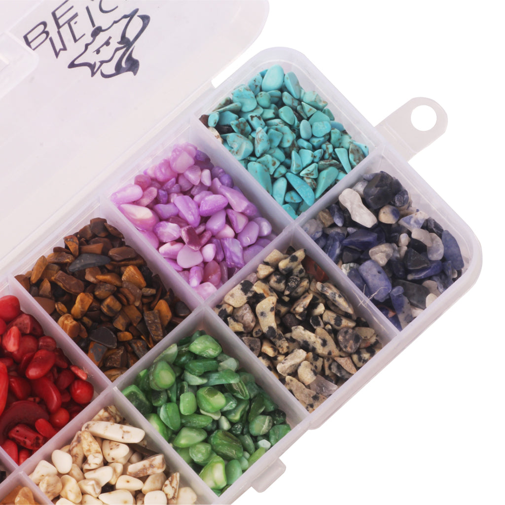 1 Box Approx 5000 Pieces Natural Small Pieces Stones Jewelry Beads For DIY Necklace 4-8mm