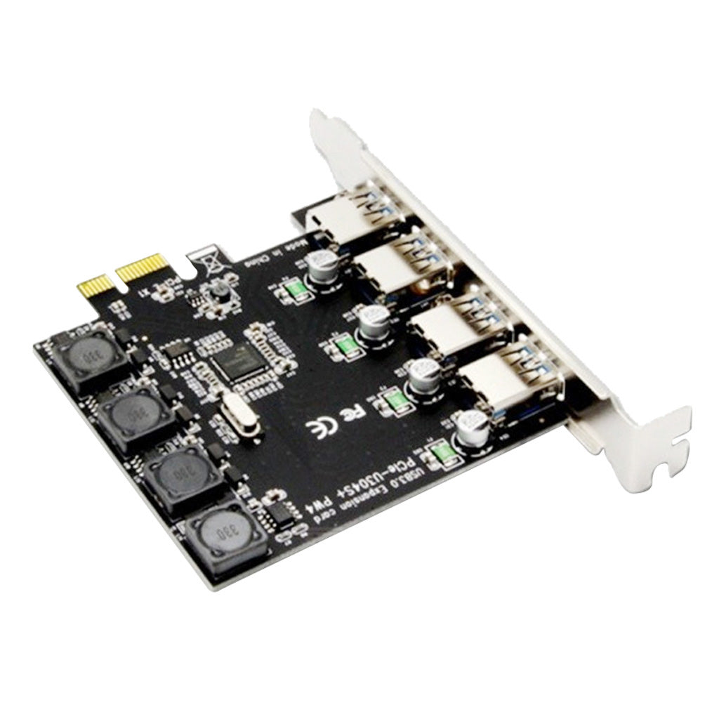 PCI Express USB3.0 Card PCI-E x1 to External 4Port USB3.0 Expansion Board