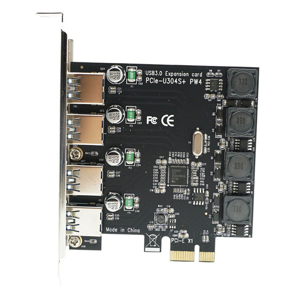 PCI Express USB3.0 Card PCI-E x1 to External 4Port USB3.0 Expansion Board