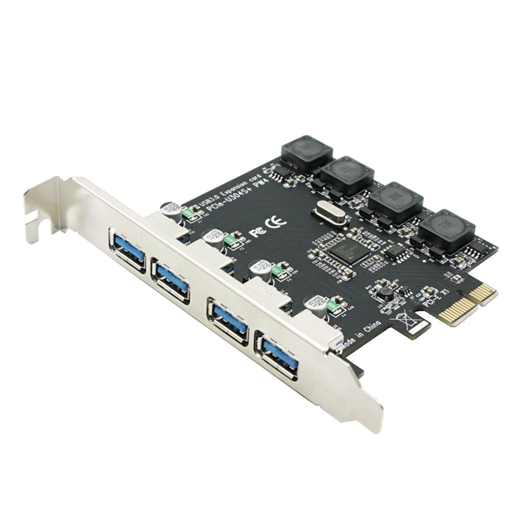 PCI Express USB3.0 Card PCI-E x1 to External 4Port USB3.0 Expansion Board