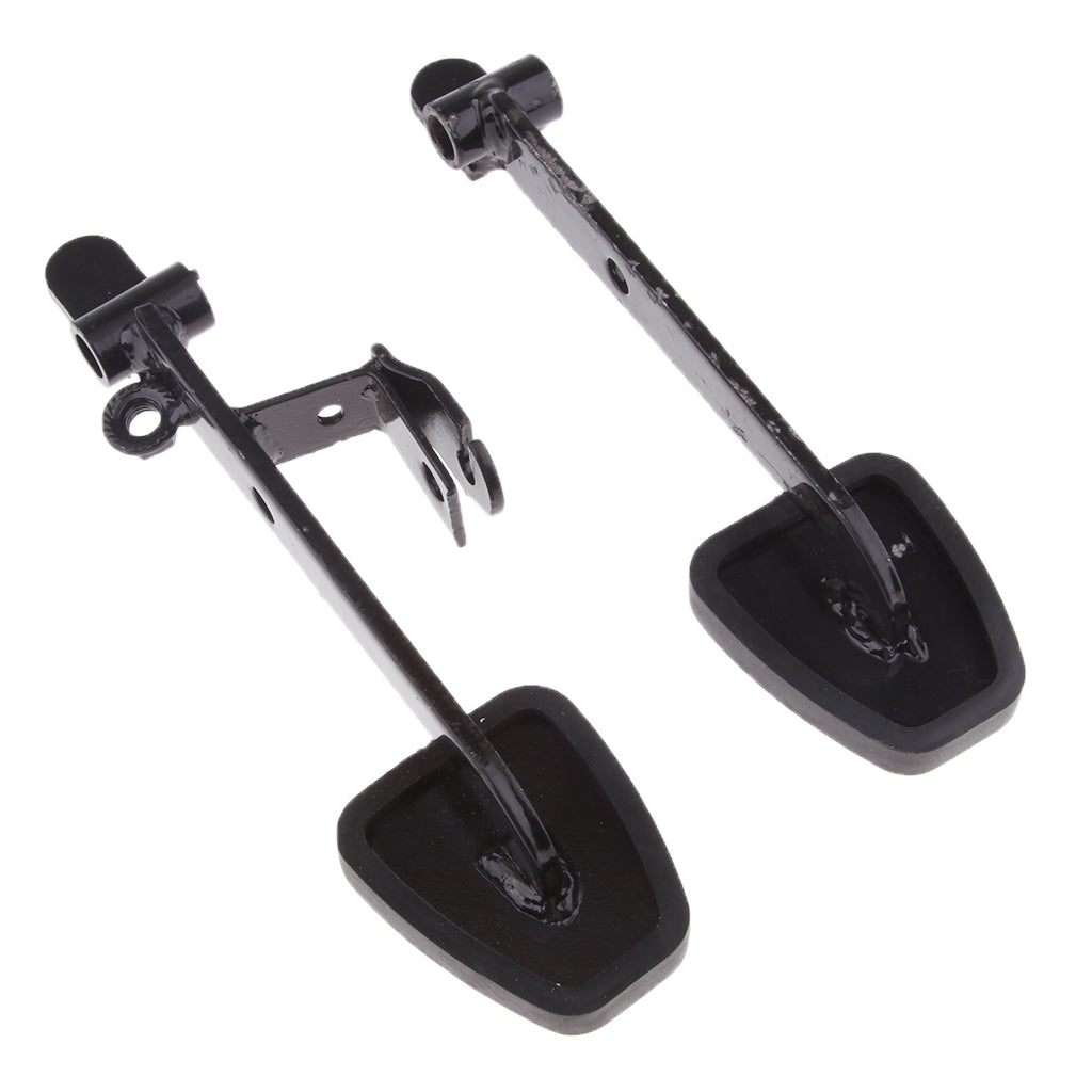 2 Pieces Black Brake & Throttle Pedal Peg Set for UTV Go Kart Accessories