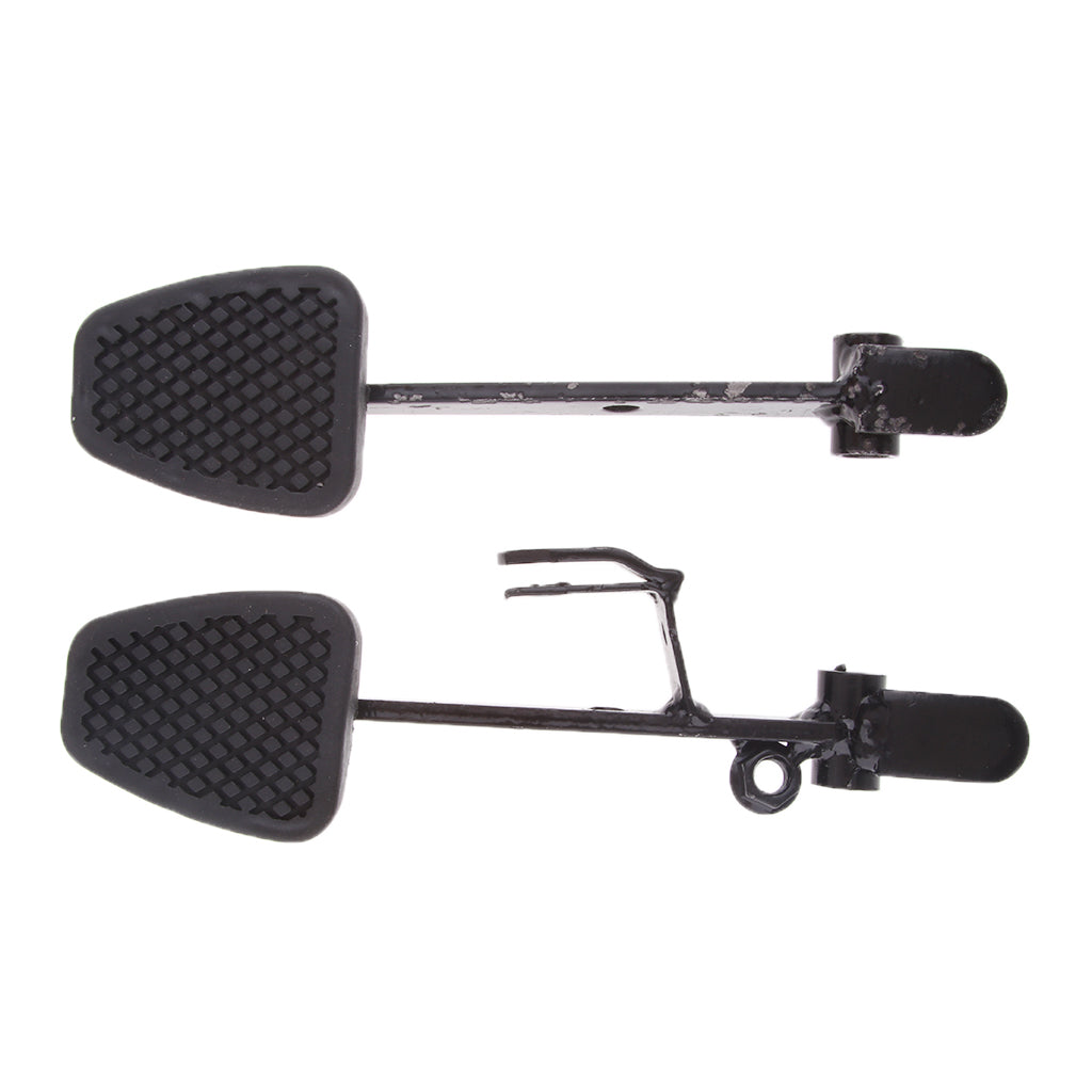 2 Pieces Black Brake & Throttle Pedal Peg Set for UTV Go Kart Accessories