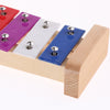 Colorful 8 Tones Hand Knock Xylophone with 2 Wooden Mallets Preschool Educational Toys