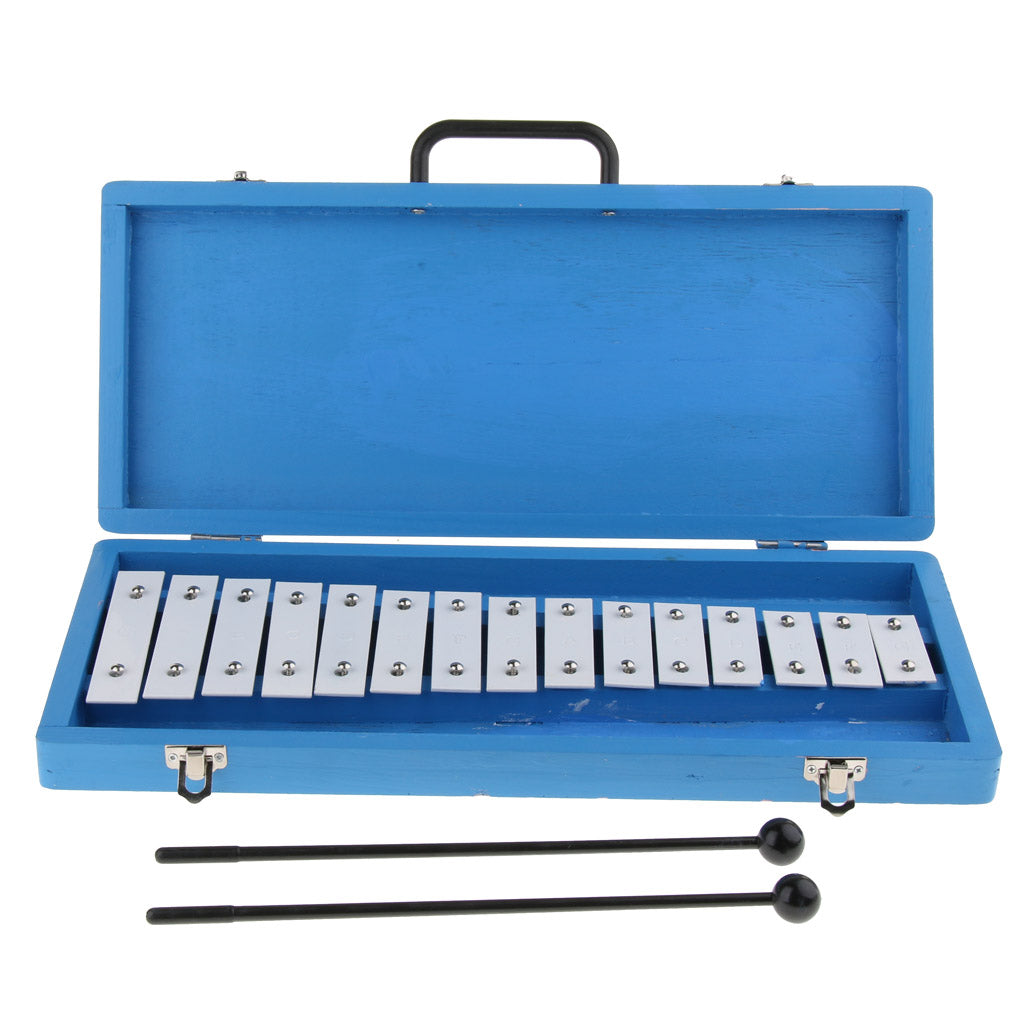 Aluminum 15 Tones Xylophone with Case Preschool Learning Educational Toys for Kids