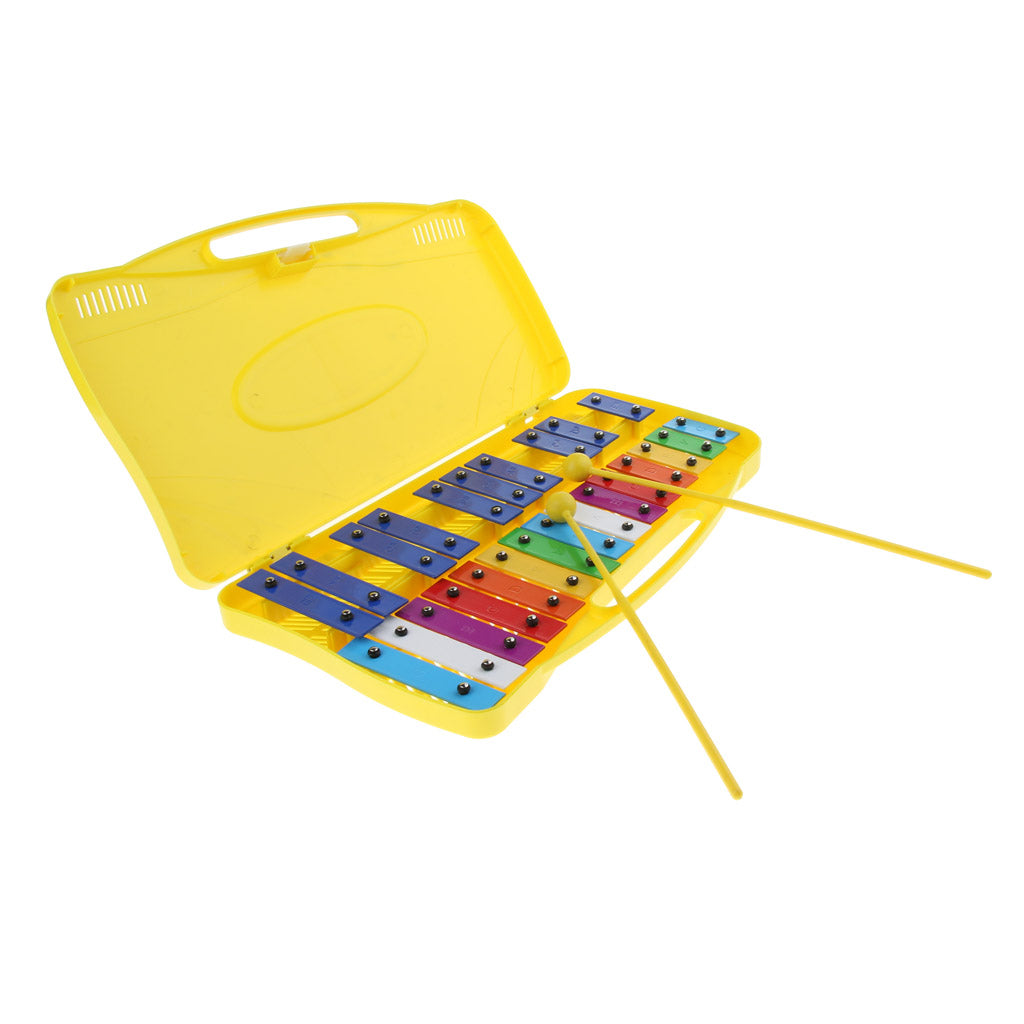 Aluminum Alloy 25 Tones Xylophone with Case for Children Kids Musical Toys