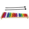 1 Set 15 Notes Xylophone with 1Pair Mallets Beaters