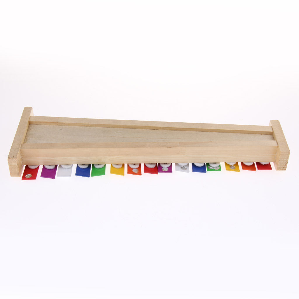 1 Set 15 Notes Xylophone with 1Pair Mallets Beaters