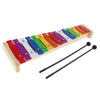 1 Set 15 Notes Xylophone with 1Pair Mallets Beaters