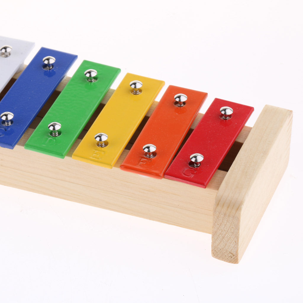 1 Set 15 Notes Xylophone with 1Pair Mallets Beaters