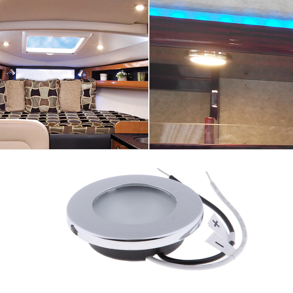 2.9" LED Round Car Interior Indoor Roof Ceiling Dome Reading Light Lamp