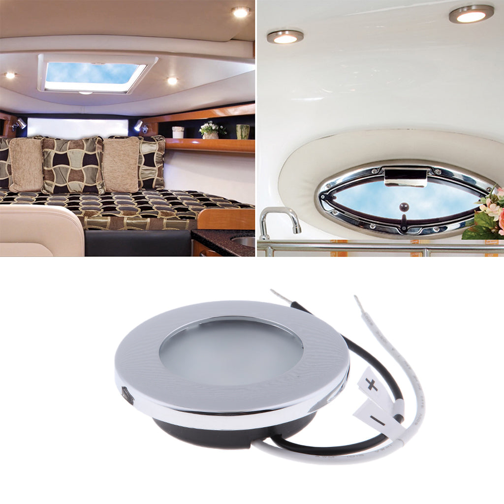 2.9" LED Round Car Interior Indoor Roof Ceiling Dome Reading Light Lamp