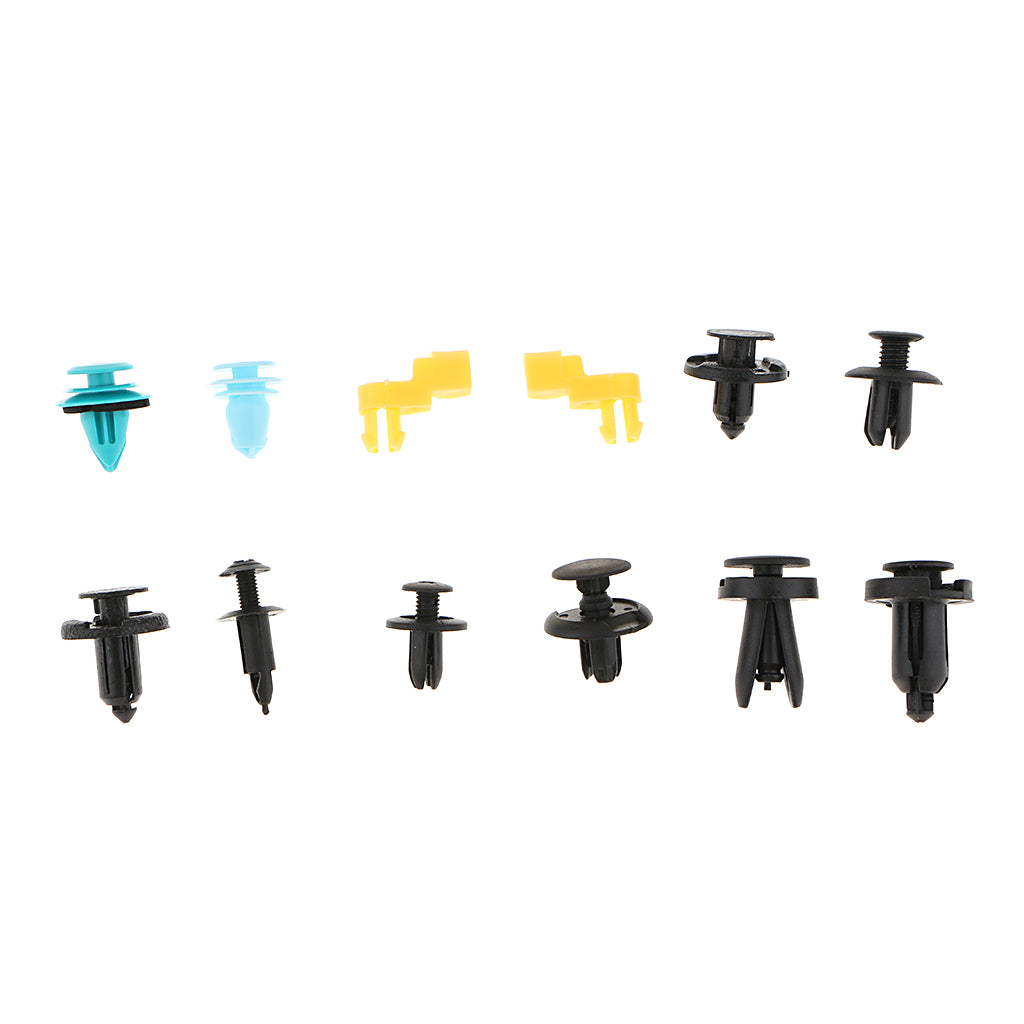 195 Pieces Car Push Pin Rivet Fasteners Clips Mixed for BMW Honda GM jeep SUZUKI