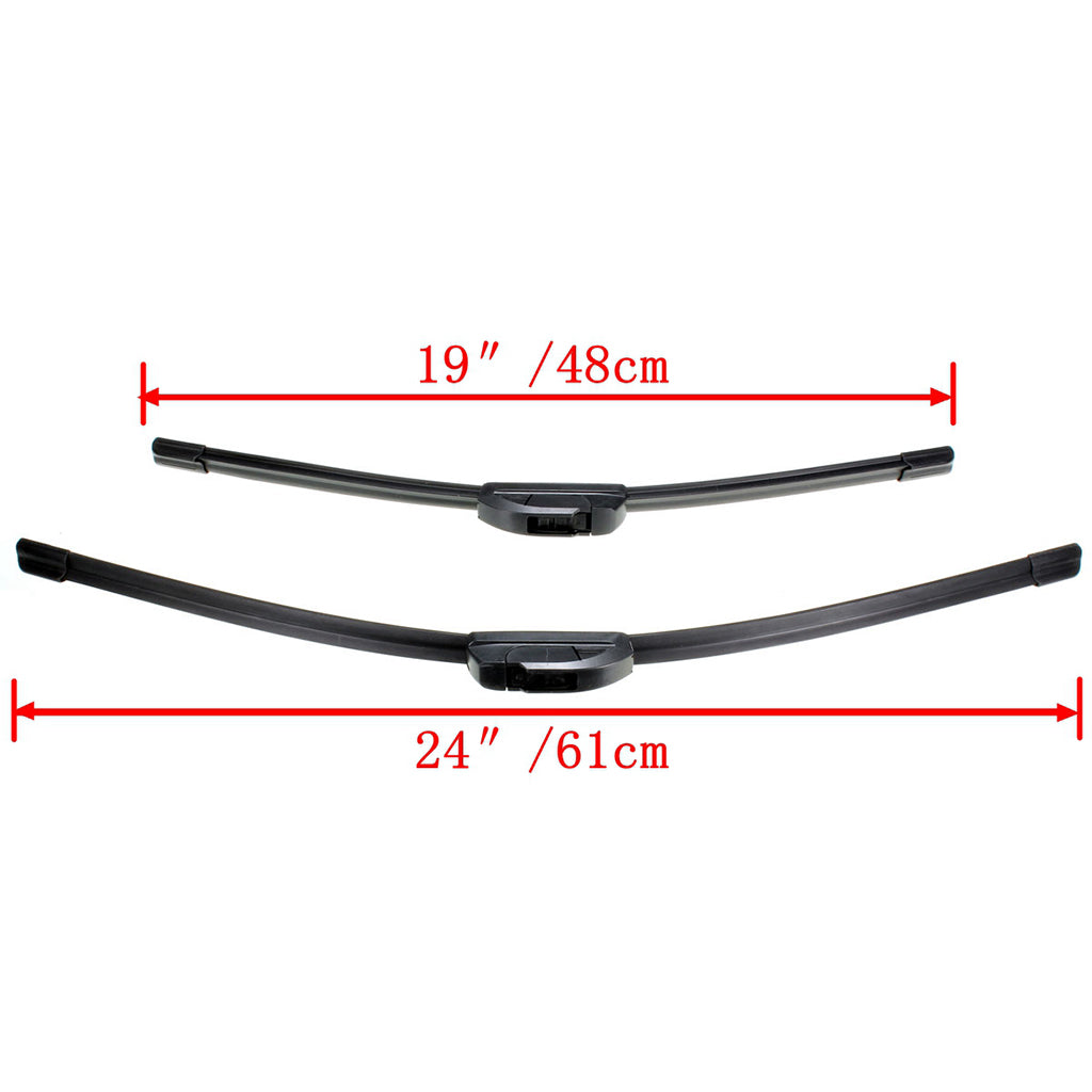 Front Windshield Wiper Blade Water Repellency For Vauxhall Vectra C MK3 2002 -2008