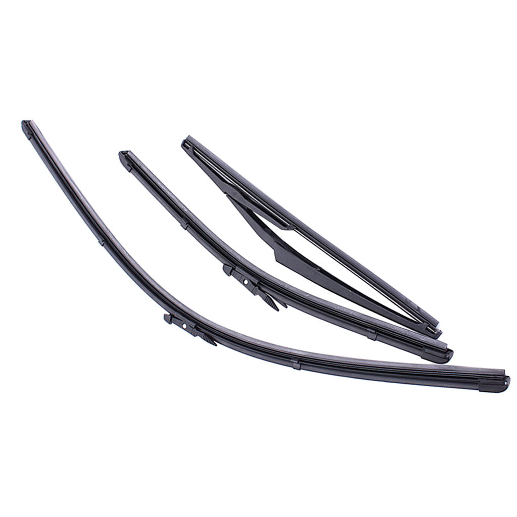 3 Pieces Front Rear Windshield Wiper Arm Blade 16'' 26'' 12'' for Fiat Grande Punto