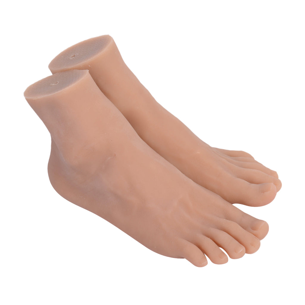 1 Pair Male Mannequin Foot Model For Sandal Shoes Socks Display Pedicure Practice