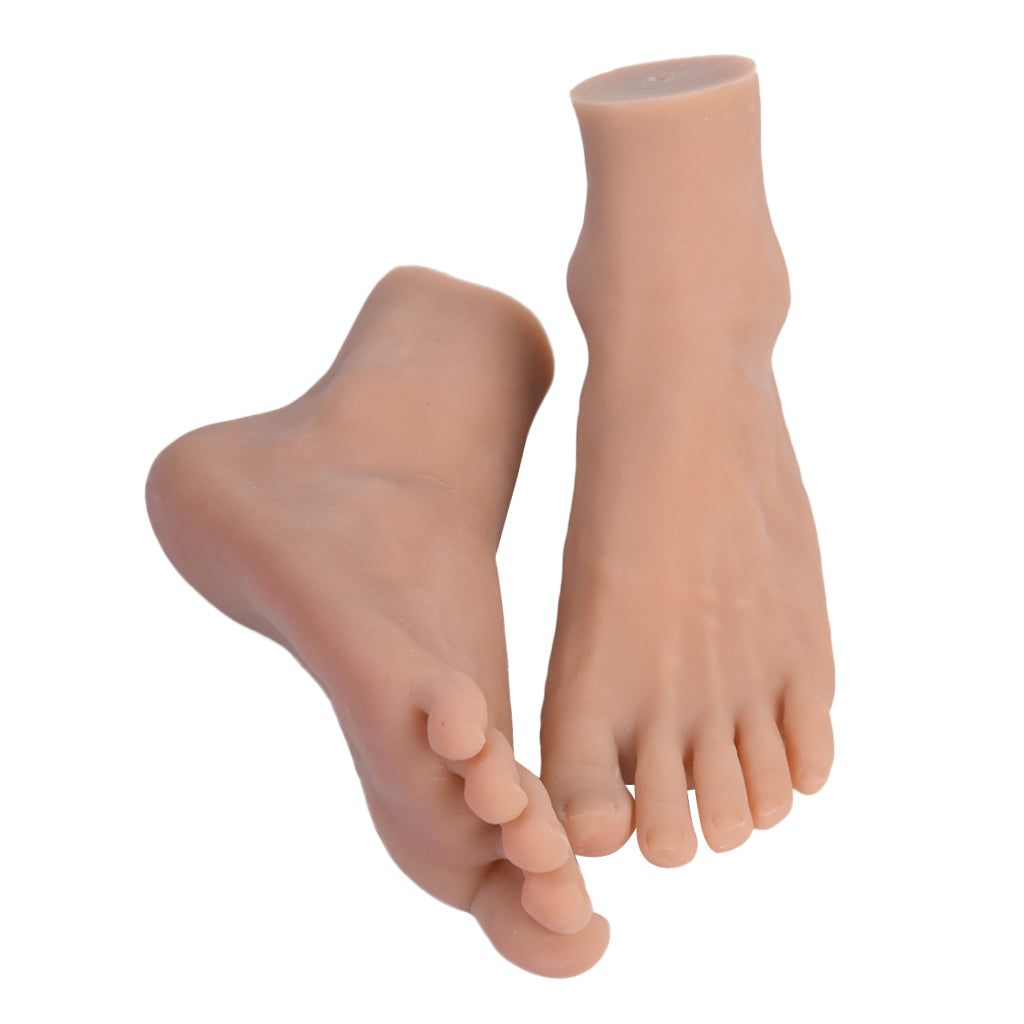 1 Pair Male Mannequin Foot Model For Sandal Shoes Socks Display Pedicure Practice